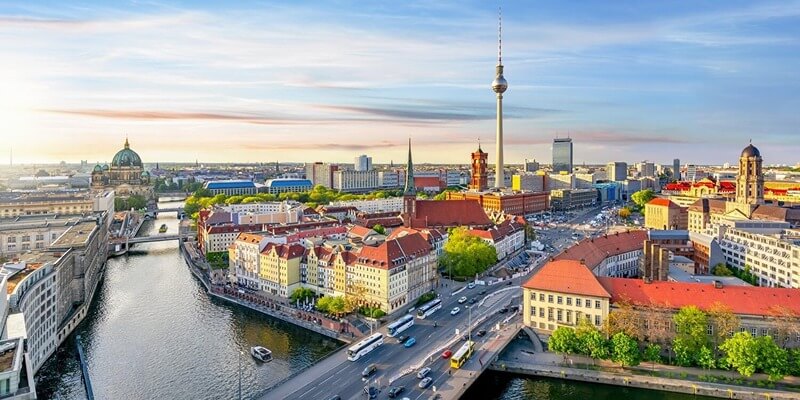 Thủ đô Berlin góp phần tạo nên cảnh đẹp nước Đức